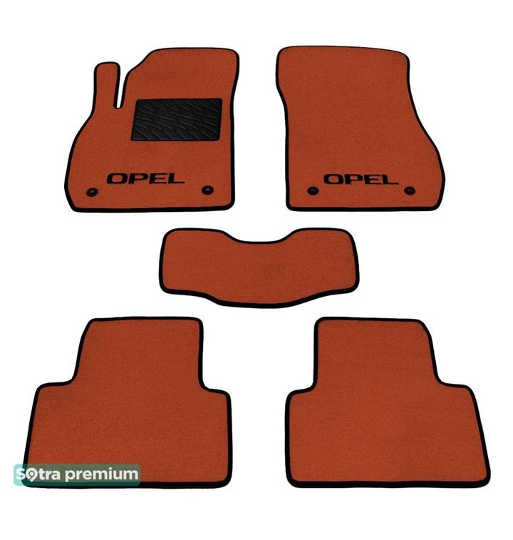 Sotra 07404-CH-TERRA Interior mats Sotra two-layer terracotta for Opel Zafira tourer c (2011-), set 07404CHTERRA