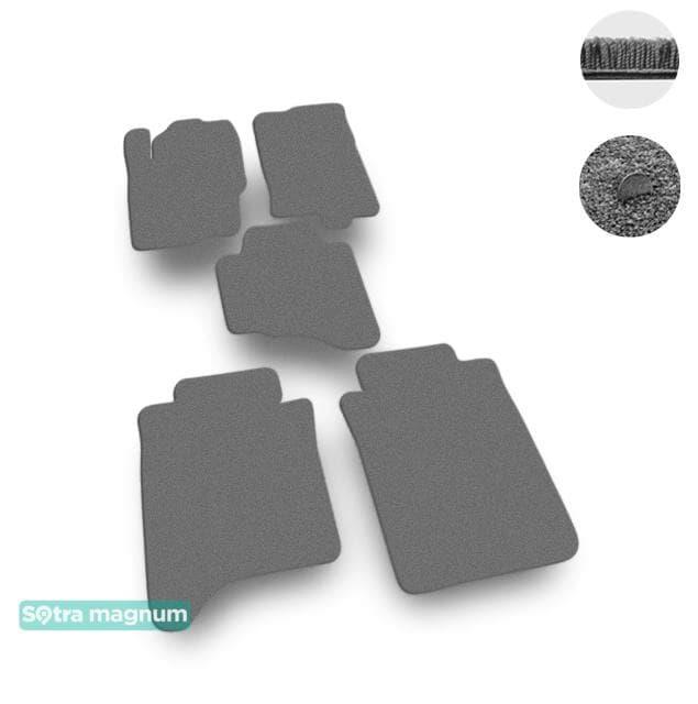 Sotra 07413-MG20-GREY Interior mats Sotra two-layer gray for Nissan Navara (2011-2015), set 07413MG20GREY