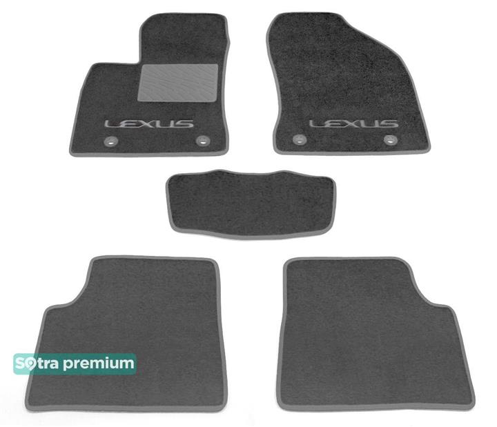 Sotra 07414-CH-GREY Interior mats Sotra two-layer gray for Lexus Ct (2010-), set 07414CHGREY