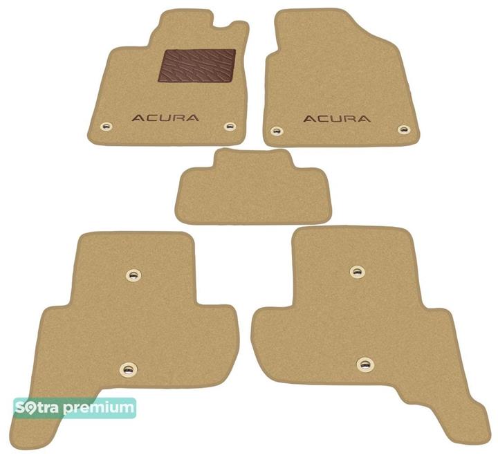 Sotra 07416-CH-BEIGE Interior mats Sotra two-layer beige for Acura Zdx (2009-2013), set 07416CHBEIGE