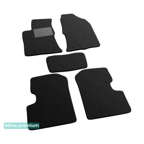 Sotra 07419-CH-BLACK Interior mats Sotra two-layer black for Geely Sl (2011-), set 07419CHBLACK