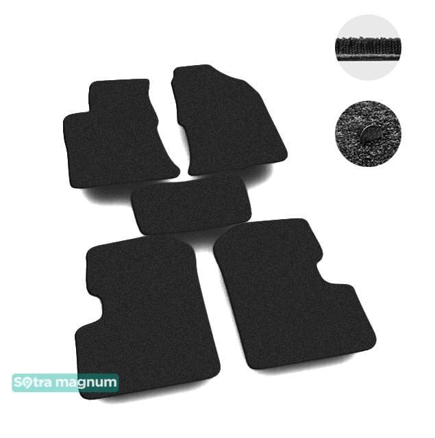 Sotra 07419-MG15-BLACK Interior mats Sotra two-layer black for Geely Sl (2011-), set 07419MG15BLACK