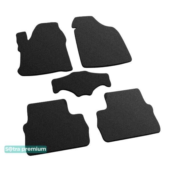 Sotra 07422-CH-BLACK Interior mats Sotra two-layer black for Chery X1 / beat (2010-), set 07422CHBLACK