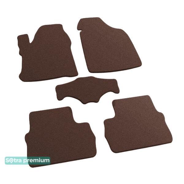 Sotra 07422-CH-CHOCO Interior mats Sotra two-layer brown for Chery X1 / beat (2010-), set 07422CHCHOCO