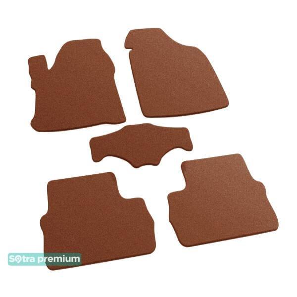Sotra 07422-CH-TERRA Interior mats Sotra two-layer terracotta for Chery X1 / beat (2010-), set 07422CHTERRA