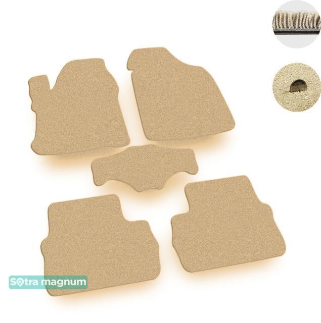 Sotra 07422-MG20-BEIGE Interior mats Sotra two-layer beige for Chery X1 / beat (2010-), set 07422MG20BEIGE