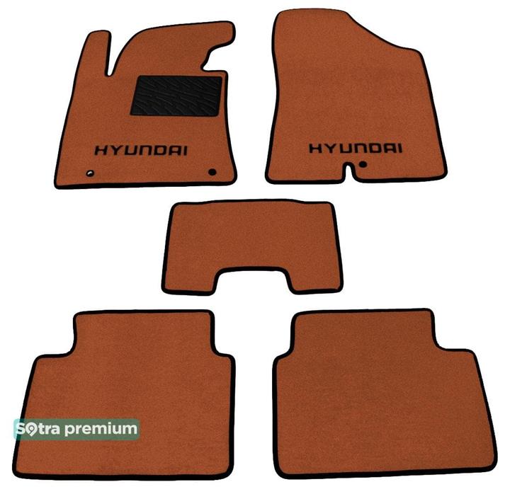 Sotra 07424-CH-TERRA Interior mats Sotra two-layer terracotta for Hyundai I30 (2012-2016), set 07424CHTERRA