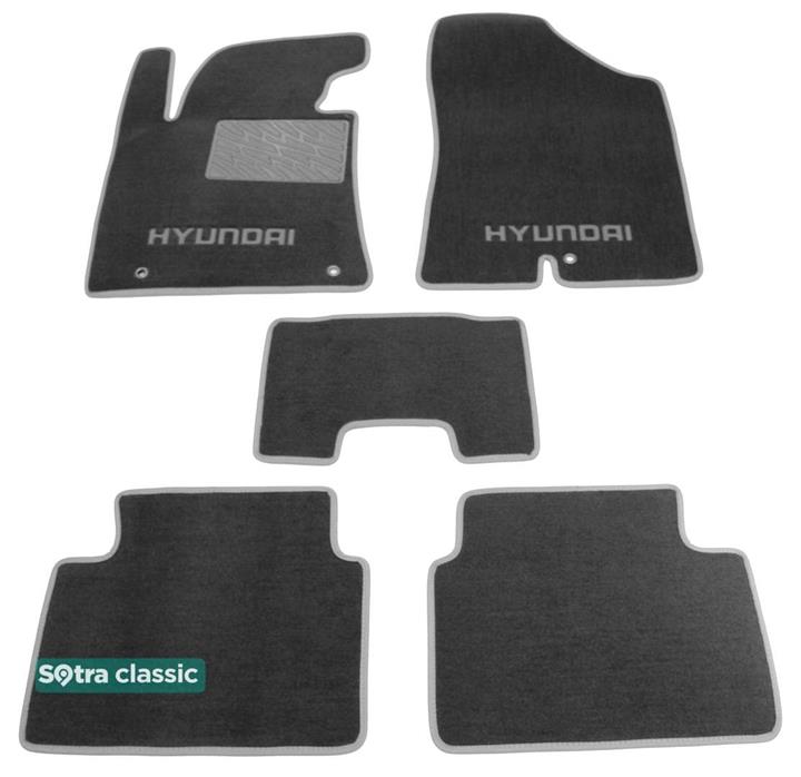 Sotra 07424-GD-GREY Interior mats Sotra two-layer gray for Hyundai I30 (2012-2016), set 07424GDGREY