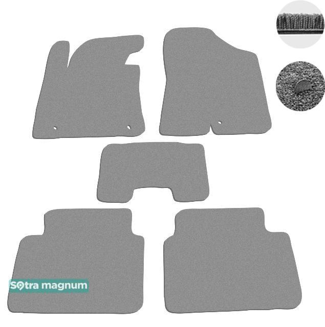 Sotra 07424-MG20-GREY Interior mats Sotra two-layer gray for Hyundai I30 (2012-2016), set 07424MG20GREY
