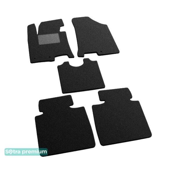 Sotra 07429-CH-BLACK Interior mats Sotra two-layer black for Hyundai I40 (2011-), set 07429CHBLACK