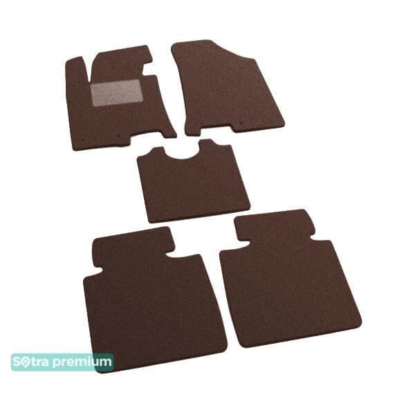 Sotra 07429-CH-CHOCO Interior mats Sotra two-layer brown for Hyundai I40 (2011-), set 07429CHCHOCO