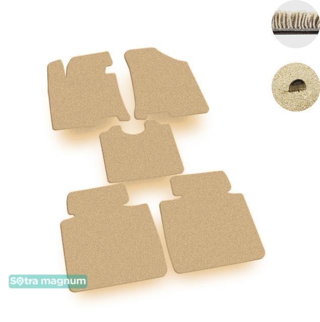 Sotra 07429-MG20-BEIGE Interior mats Sotra two-layer beige for Hyundai I40 (2011-), set 07429MG20BEIGE