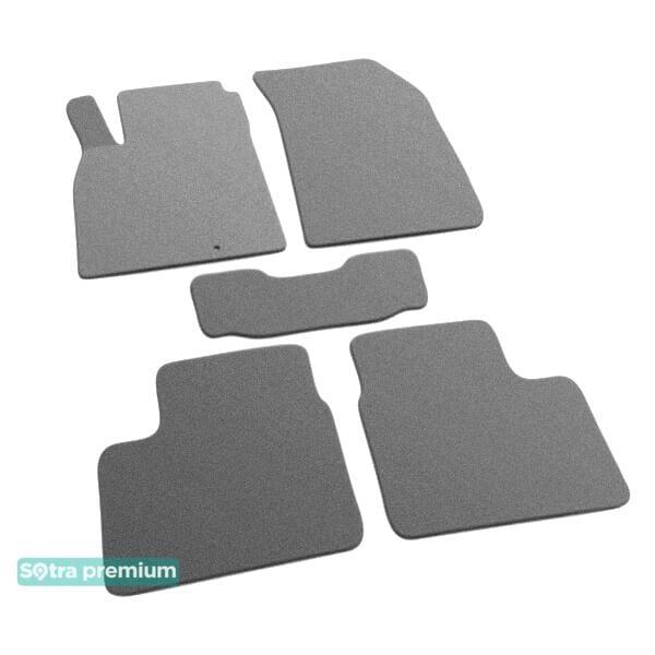 Sotra 07432-CH-GREY Interior mats Sotra two-layer gray for Nissan Micra (2010-2016), set 07432CHGREY