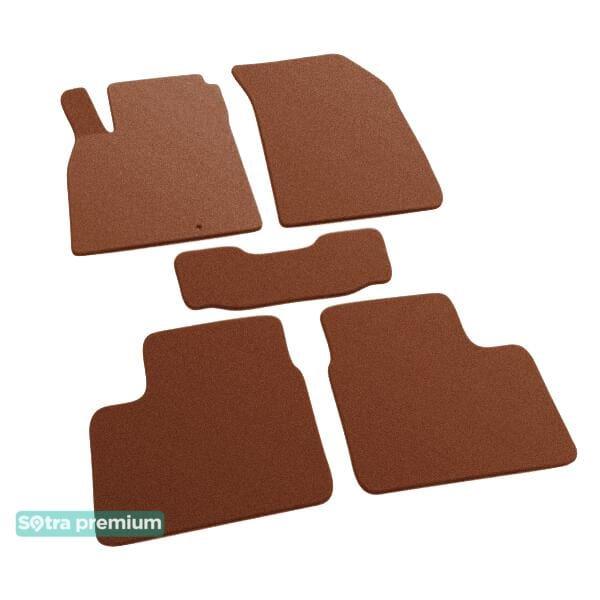 Sotra 07432-CH-TERRA Interior mats Sotra two-layer terracotta for Nissan Micra (2010-2016), set 07432CHTERRA