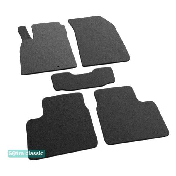 Sotra 07432-GD-GREY Interior mats Sotra two-layer gray for Nissan Micra (2010-2016), set 07432GDGREY