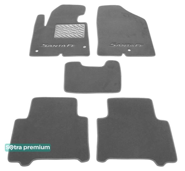 Sotra 07436-CH-GREY Interior mats Sotra two-layer gray for Hyundai Santa fe (2013-), set 07436CHGREY