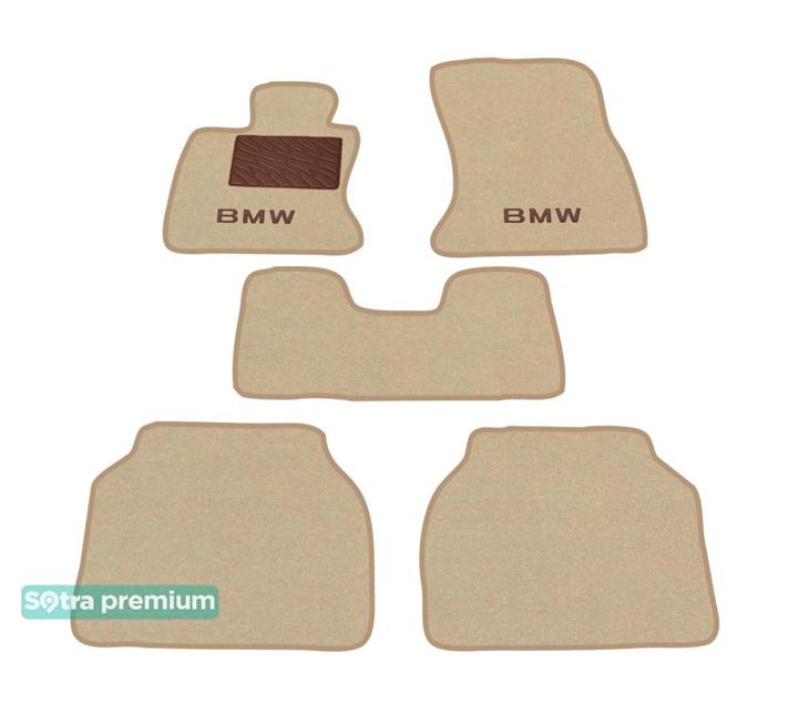Sotra 07438-CH-BEIGE Interior mats Sotra two-layer beige for BMW 5-series gt (2009-), set 07438CHBEIGE