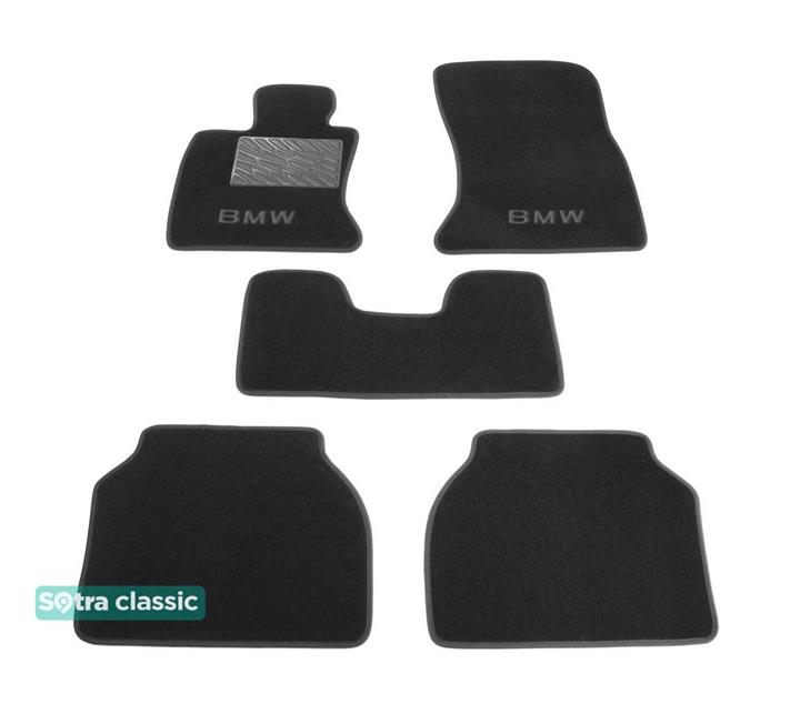 Sotra 07438-GD-GREY Interior mats Sotra two-layer gray for BMW 5-series gt (2009-), set 07438GDGREY