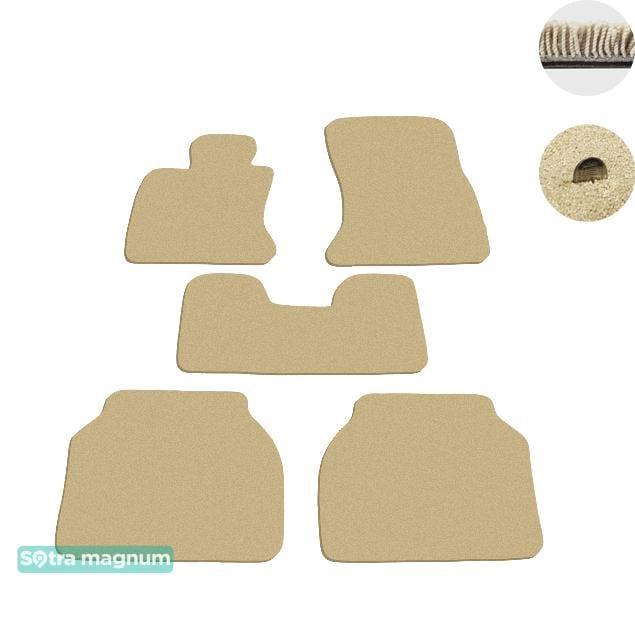 Sotra 07438-MG20-BEIGE Interior mats Sotra two-layer beige for BMW 5-series gt (2009-), set 07438MG20BEIGE