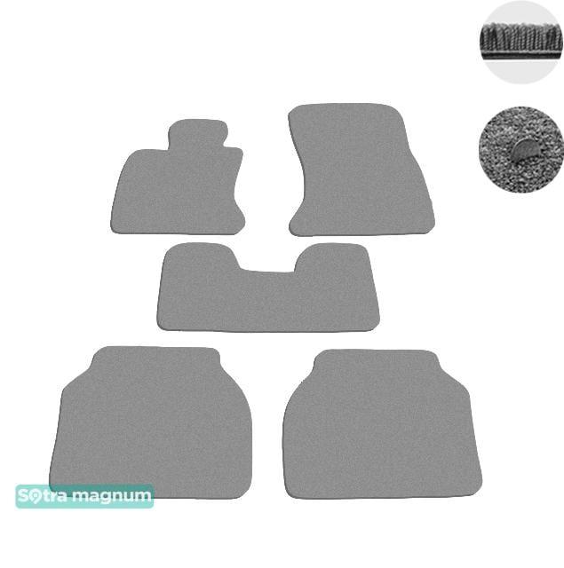 Sotra 07438-MG20-GREY Interior mats Sotra two-layer gray for BMW 5-series gt (2009-), set 07438MG20GREY