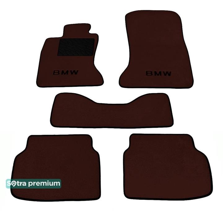 Sotra 07442-CH-CHOCO Interior mats Sotra two-layer brown for BMW 7-series (2008-2015), set 07442CHCHOCO