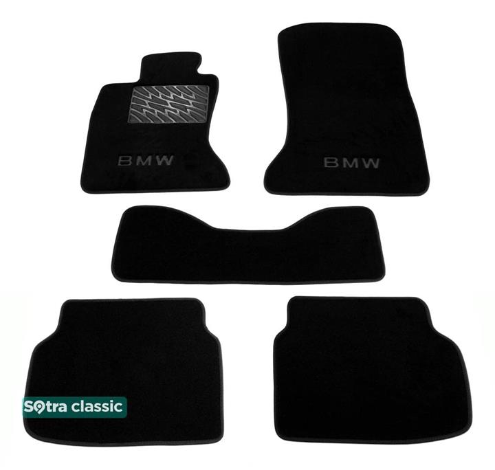 Sotra 07442-GD-BLACK Interior mats Sotra two-layer black for BMW 7-series (2008-2015), set 07442GDBLACK
