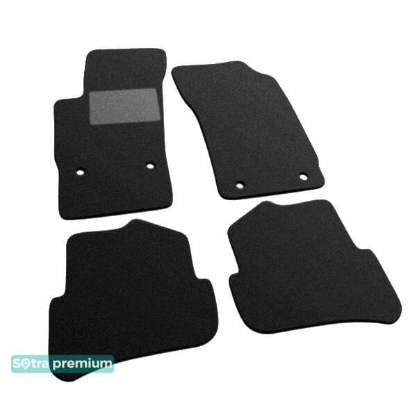 Sotra 07443-CH-BLACK Interior mats Sotra two-layer black for Audi A1 sportback (2012-), set 07443CHBLACK