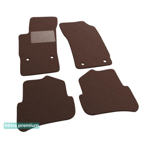 Sotra 07443-CH-CHOCO Interior mats Sotra two-layer brown for Audi A1 sportback (2012-), set 07443CHCHOCO