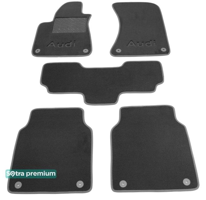 Sotra 07445-CH-GREY Interior mats Sotra two-layer gray for Audi A8l (2010-), set 07445CHGREY