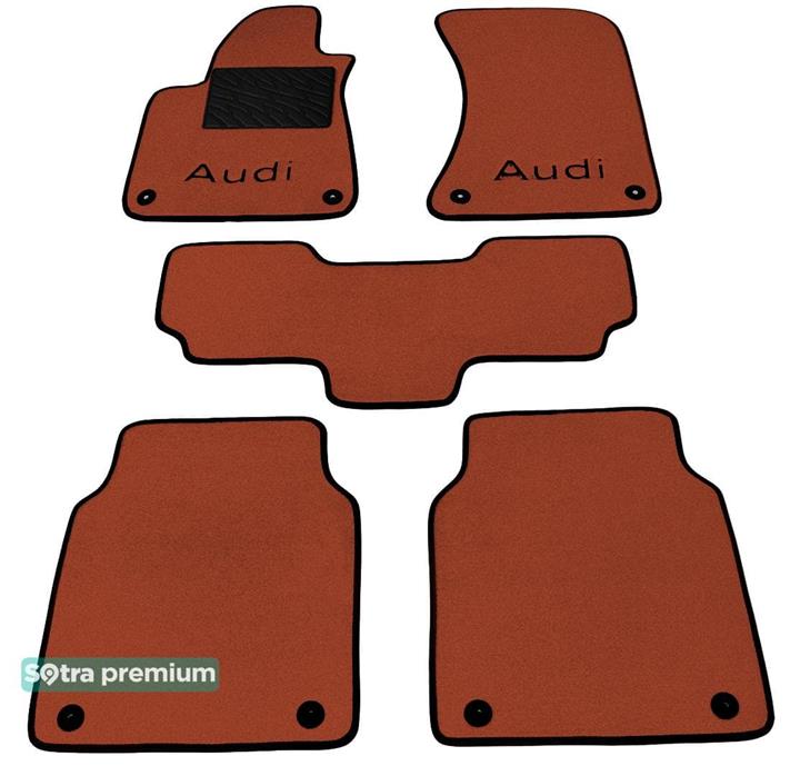 Sotra 07445-CH-TERRA Interior mats Sotra two-layer terracotta for Audi A8l (2010-), set 07445CHTERRA