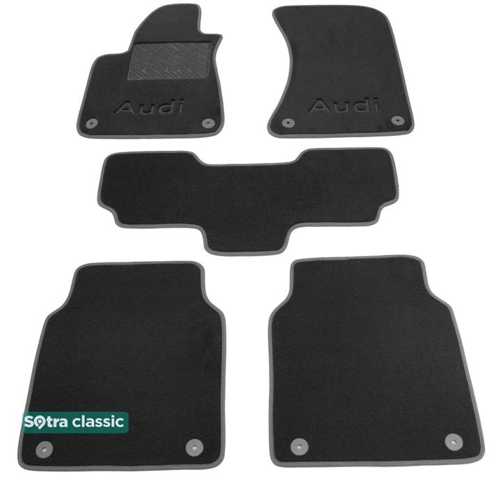 Sotra 07445-GD-GREY Interior mats Sotra two-layer gray for Audi A8l (2010-), set 07445GDGREY