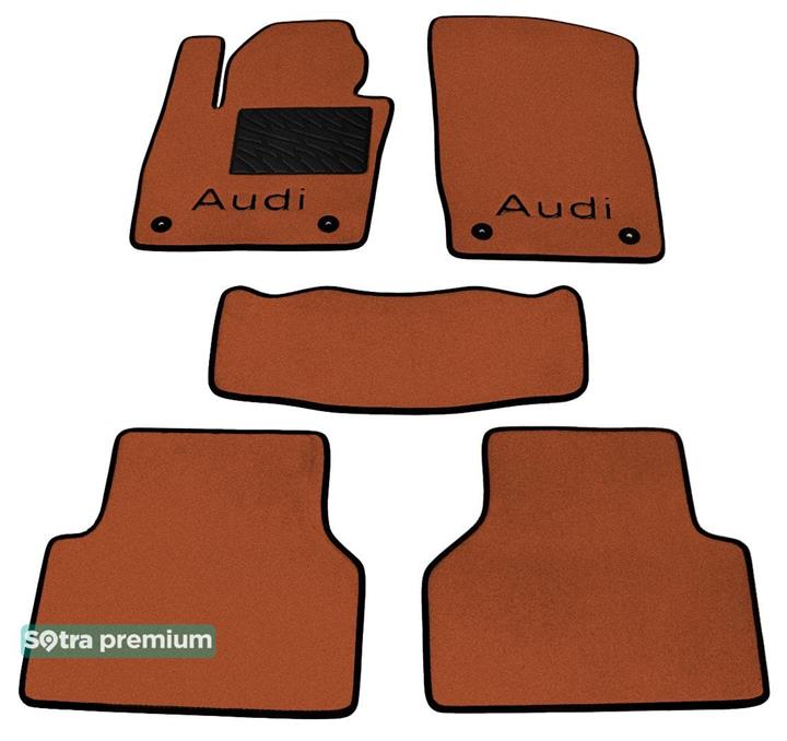 Sotra 07447-CH-TERRA Interior mats Sotra two-layer terracotta for Audi Q3 (2011-), set 07447CHTERRA