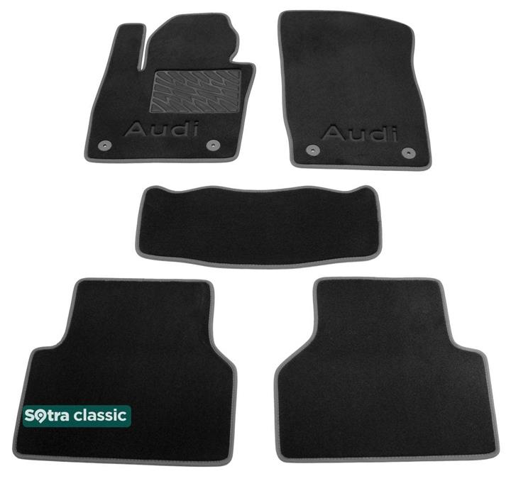 Sotra 07447-GD-BLACK Interior mats Sotra two-layer black for Audi Q3 (2011-), set 07447GDBLACK