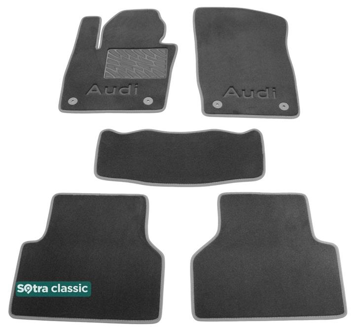 Sotra 07447-GD-GREY Interior mats Sotra two-layer gray for Audi Q3 (2011-), set 07447GDGREY