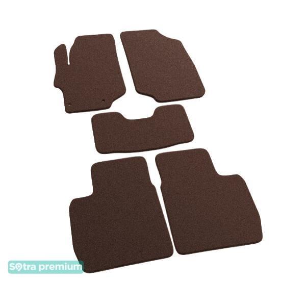 Sotra 07449-CH-CHOCO Interior mats Sotra two-layer brown for Peugeot 301 (2012-), set 07449CHCHOCO