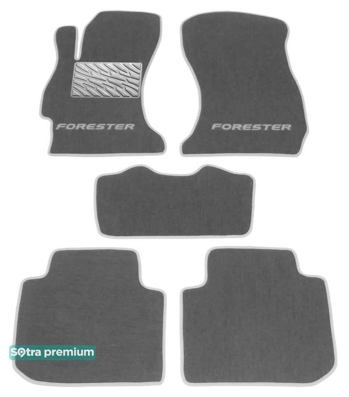 Sotra 07462-CH-GREY Interior mats Sotra two-layer gray for Subaru Forester (2013-), set 07462CHGREY