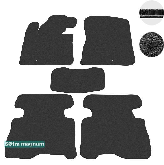 Sotra 07468-MG15-BLACK Interior mats Sotra two-layer black for KIA Sorento (2013-2015), set 07468MG15BLACK
