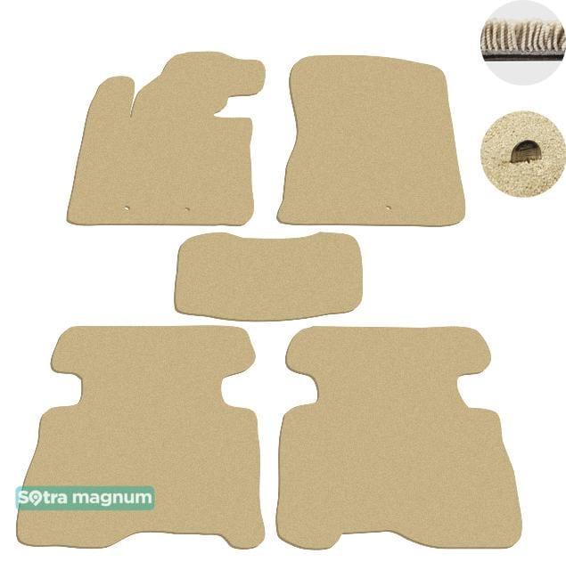 Sotra 07468-MG20-BEIGE Interior mats Sotra two-layer beige for KIA Sorento (2013-2015), set 07468MG20BEIGE