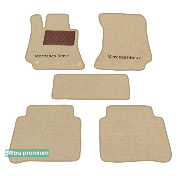 Sotra 07473-CH-BEIGE Interior mats Sotra two-layer beige for Mercedes E-class (2009-2016), set 07473CHBEIGE
