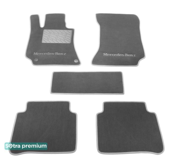 Sotra 07473-CH-GREY Interior mats Sotra two-layer gray for Mercedes E-class (2009-2016), set 07473CHGREY