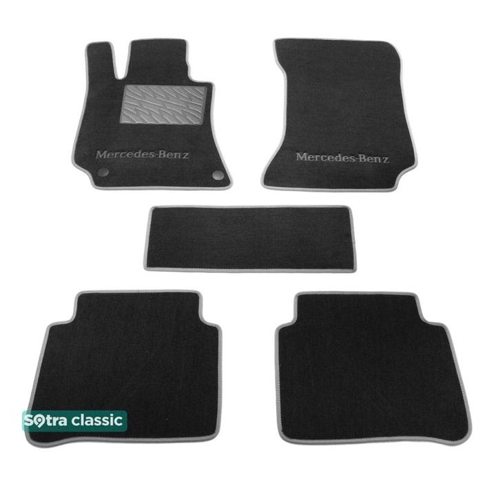 Sotra 07473-GD-GREY Interior mats Sotra two-layer gray for Mercedes E-class (2009-2016), set 07473GDGREY