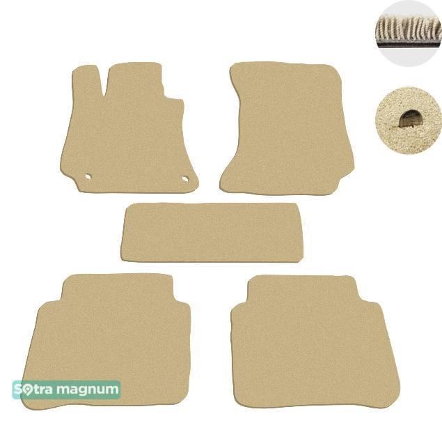 Sotra 07473-MG20-BEIGE Interior mats Sotra two-layer beige for Mercedes E-class (2009-2016), set 07473MG20BEIGE