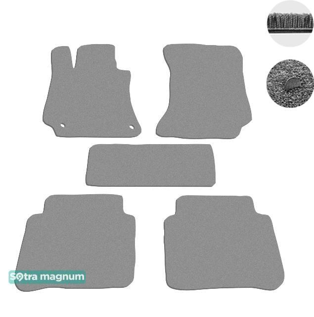 Sotra 07473-MG20-GREY Interior mats Sotra two-layer gray for Mercedes E-class (2009-2016), set 07473MG20GREY