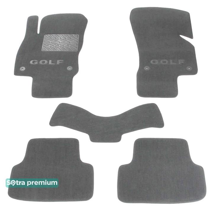 Sotra 07474-CH-GREY Interior mats Sotra two-layer gray for Volkswagen Golf vii (2013-), set 07474CHGREY