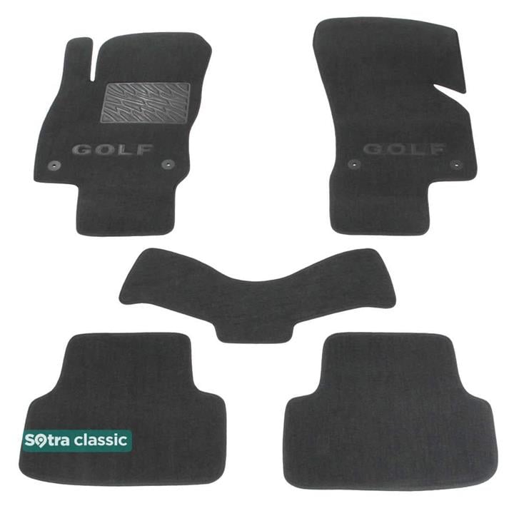 Sotra 07474-GD-GREY Interior mats Sotra two-layer gray for Volkswagen Golf vii (2013-), set 07474GDGREY