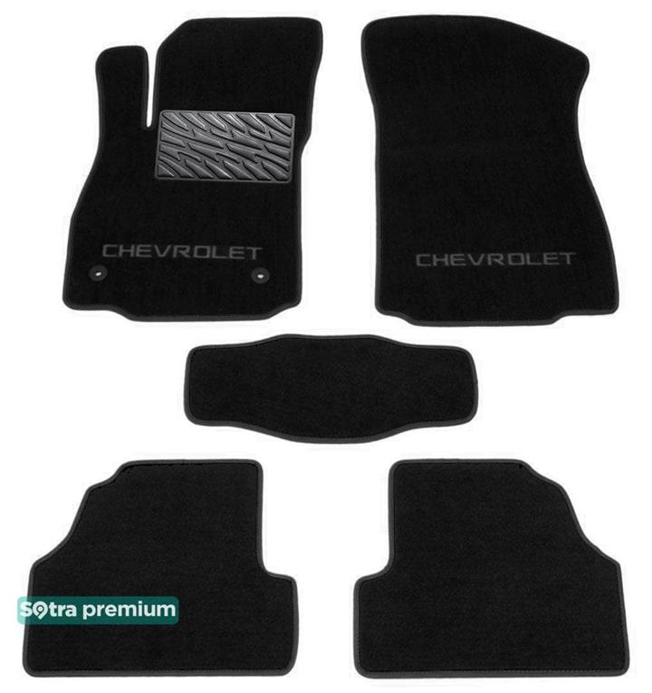 Sotra 07478-CH-BLACK Interior mats Sotra two-layer black for Chevrolet Tracker / trax (2013-), set 07478CHBLACK