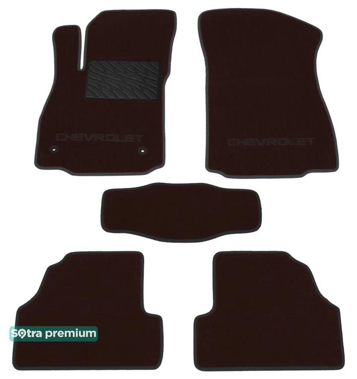 Sotra 07478-CH-CHOCO Interior mats Sotra two-layer brown for Chevrolet Tracker / trax (2013-), set 07478CHCHOCO