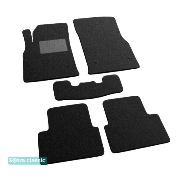 Sotra 07479-GD-BLACK Interior mats Sotra two-layer black for Opel Cascada (2013-), set 07479GDBLACK