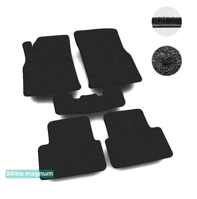 Sotra 07479-MG15-BLACK Interior mats Sotra two-layer black for Opel Cascada (2013-), set 07479MG15BLACK