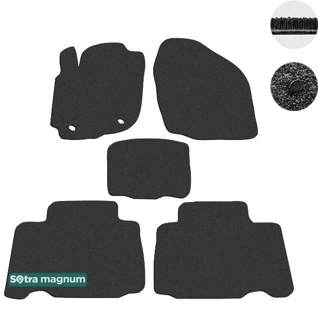 Sotra 07481-MG15-BLACK Interior mats Sotra two-layer black for Toyota Rav4 (2013-), set 07481MG15BLACK